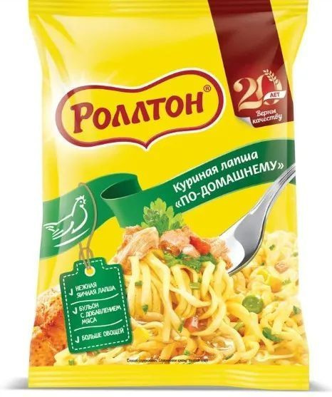 Лапша Роллтон с курицей по-домашнему, 85 г х 40 шт купить на OZON по ...