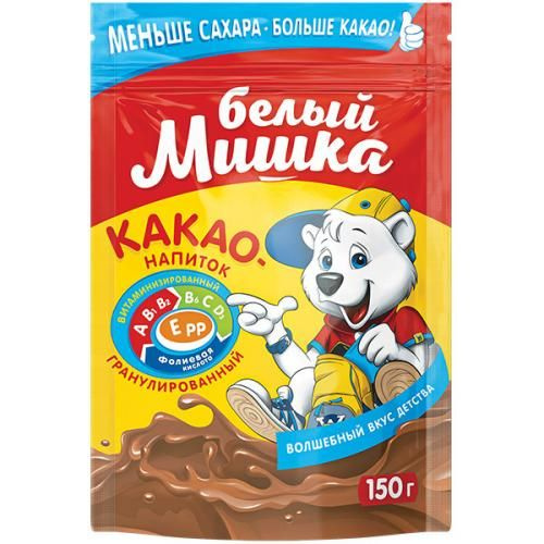 Белый мишка Какао-напиток гранулированный, 150 г купить на OZON по ...