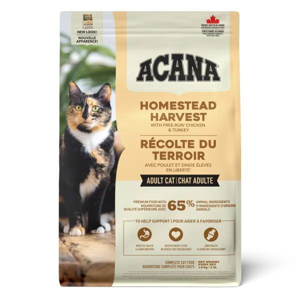 Сухой низкозерновой корм для кошек Acana HomeStead Harvest 1,8кг ...