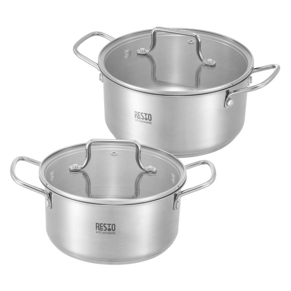 Набор посуды (нержавейка) Resto Cookware set, 4 предмета купить на OZON ...