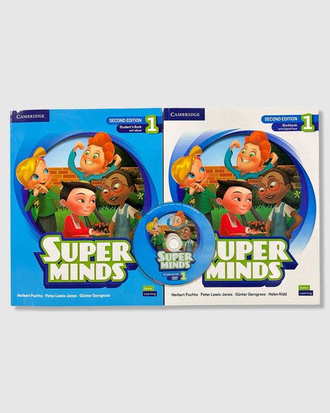 Super Minds 1 second edition (Student's book + Workbook + диск) super ...