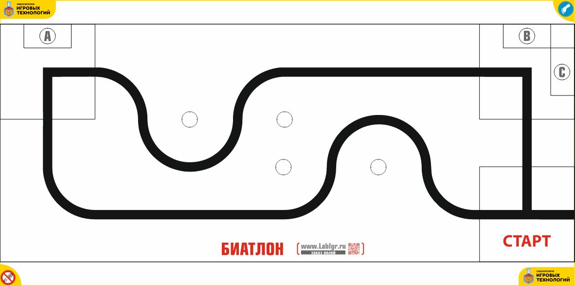 Поле для роботов "Биатлон"