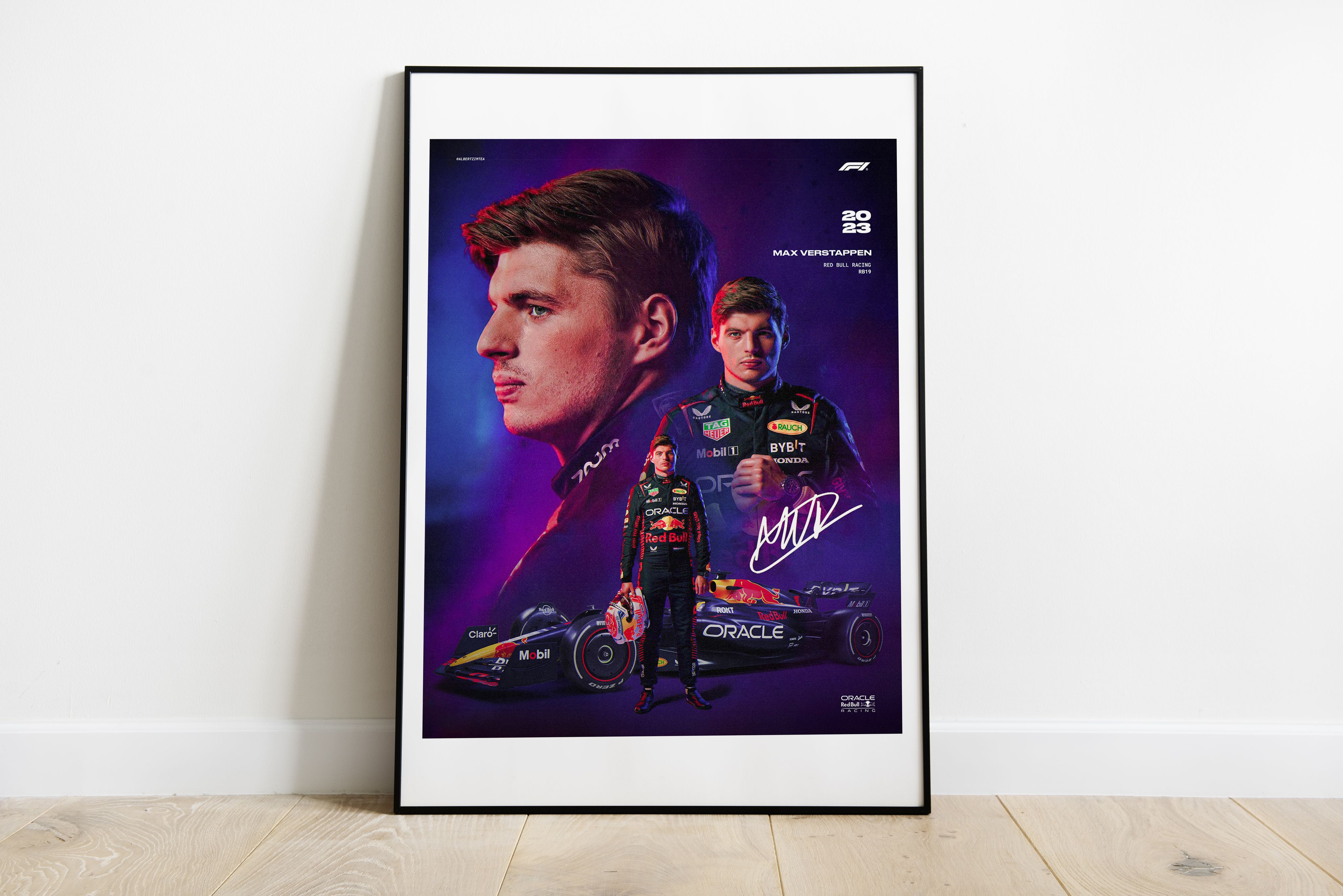 DESIGNECOPRINTПостер"МаксВерстаппен/MaxVerstappen",40смх30см