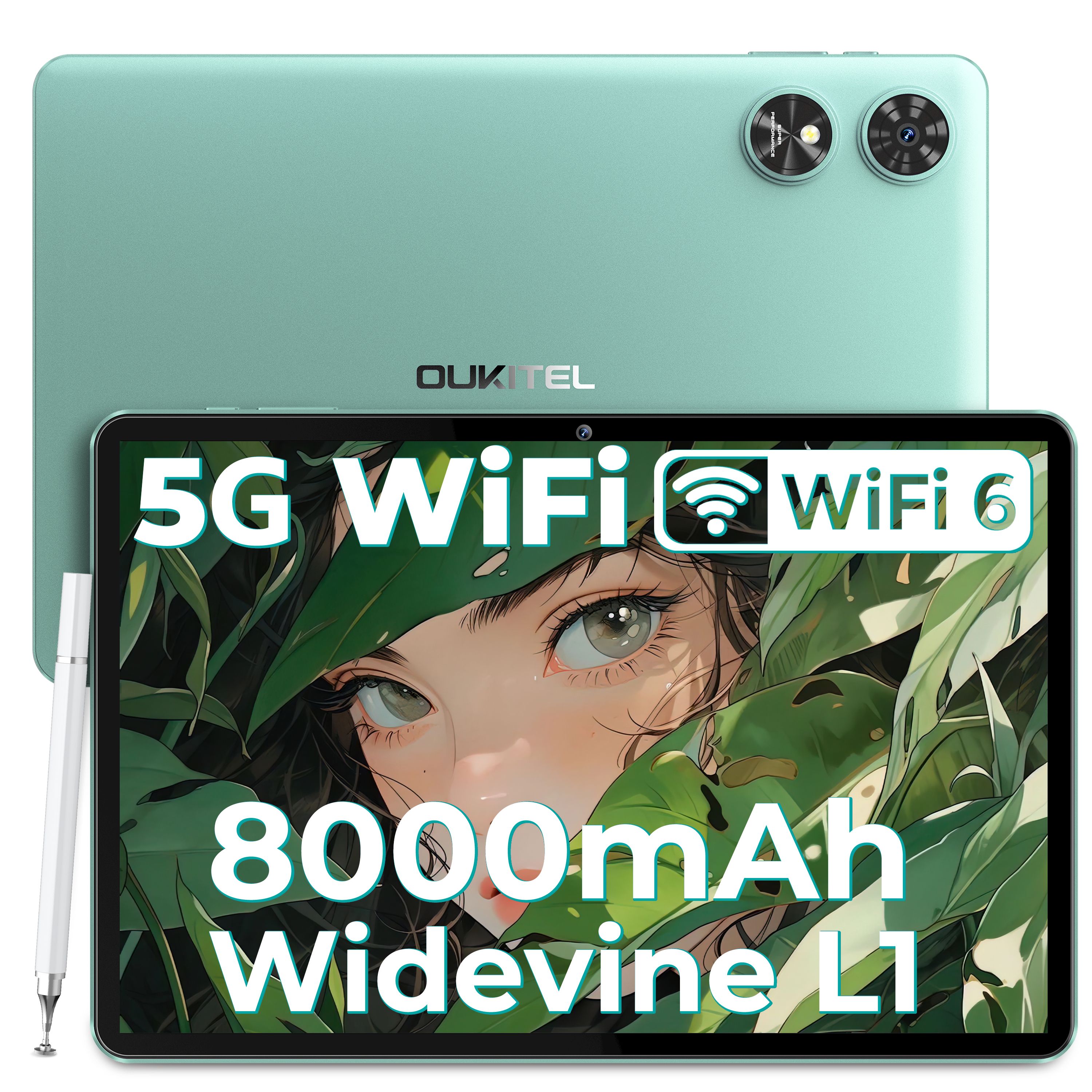 OukitelПланшетOT6,10",64GB,зеленый