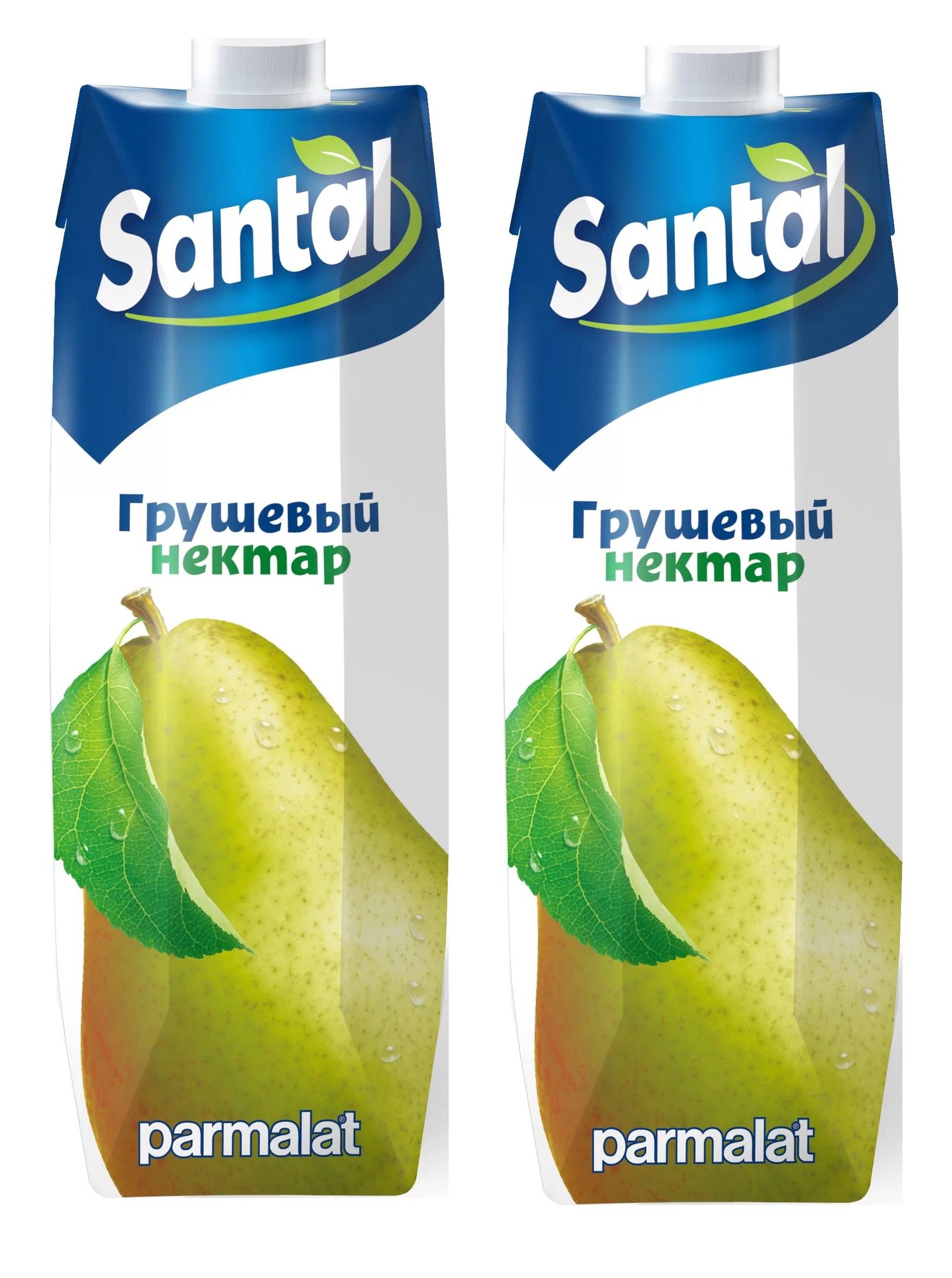 Сок Грушевый с мякотью Santal, 2 шт по 1 л