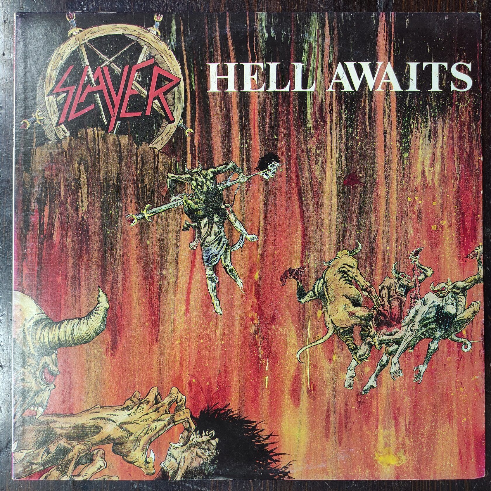 Пластинка виниловая Slayer "Hell Awaits" (1985, Japan) LP