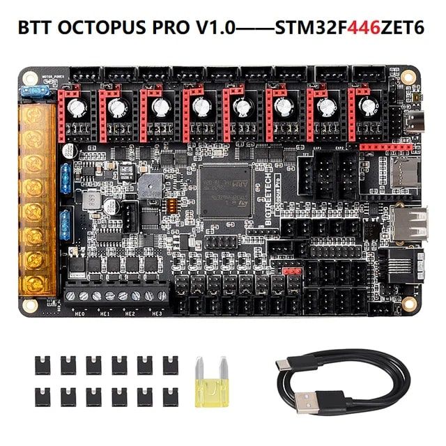 BIGTREETECH Octopus pro v1.0, F446. Материнская плата BTT Octopus pro 1.0 на чипе F446.