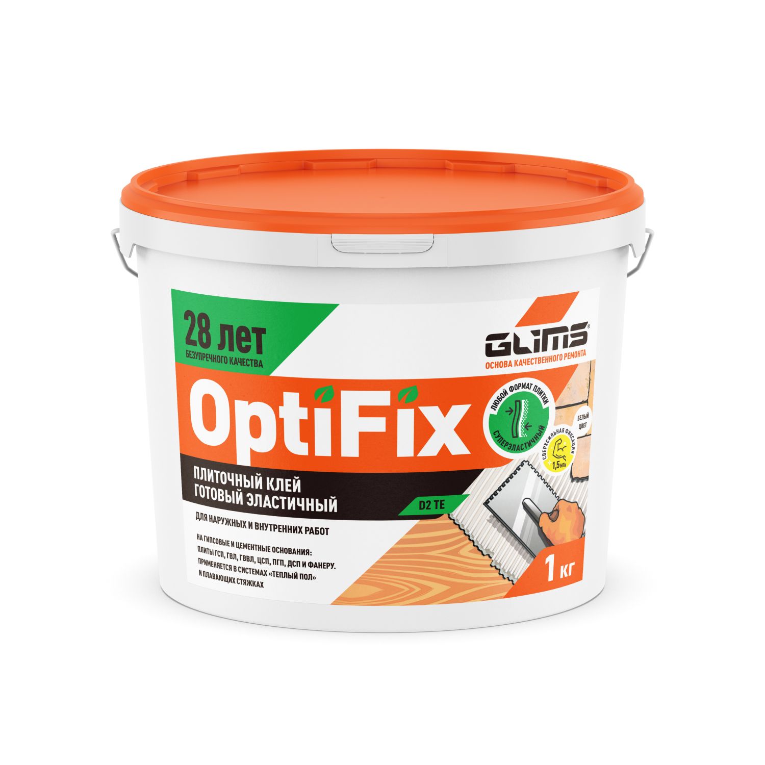 Glims Клей для плитки OptiFix 1 кг