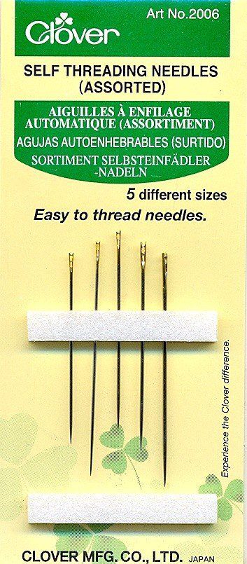 Self threading. Self threading needles.