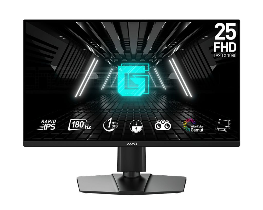 MSI25"МониторG255PFE2/Adaptive-Sync/180Hz/1msGTG/IPS,черный