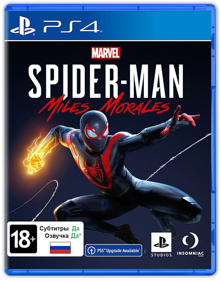 Игра MARVEL Человек-Паук: Майлз Моралес (PlayStation 4, Русская версия)