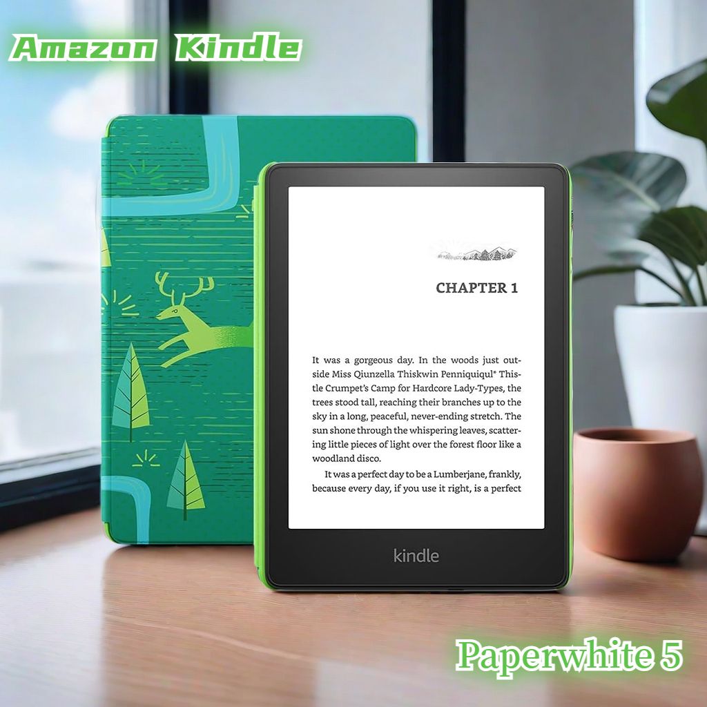 Электронная книга Amazon Kindle Paperwhite 5 (8 ГБ), Монохромный - купить  по низким ценам в интернет-магазине OZON (1456039016)