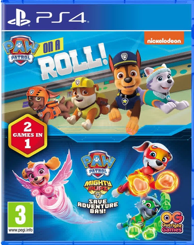 PAW Patrol: On a Roll! and Mighty Pups Save Adventure Bay! (Щенячий патруль, PS4)