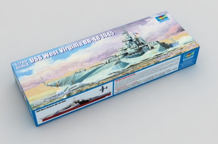 Trumpeter 1/700 05772 USS Западная Вирджиния BB-48 1945Корабль