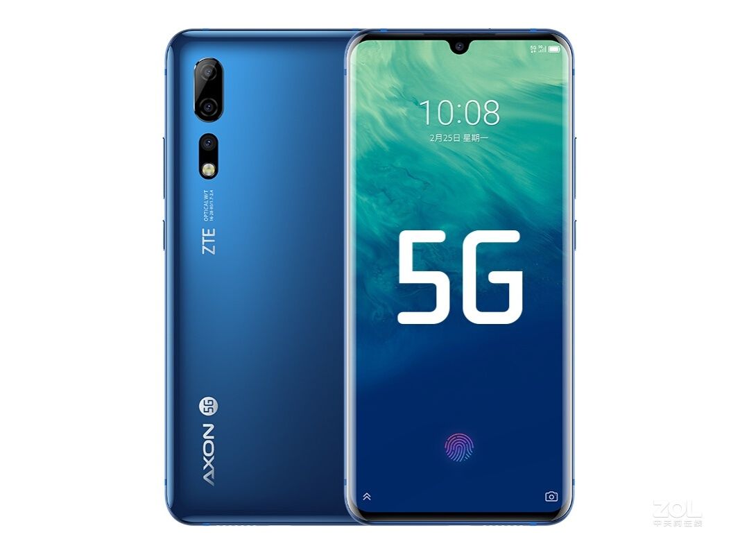 ZTE Смартфон Процессор ZTE AXON 10 Pro5G Snapdragon 888 с поддержкой  русского языка, Google, NFC 6/128 ГБ, синий