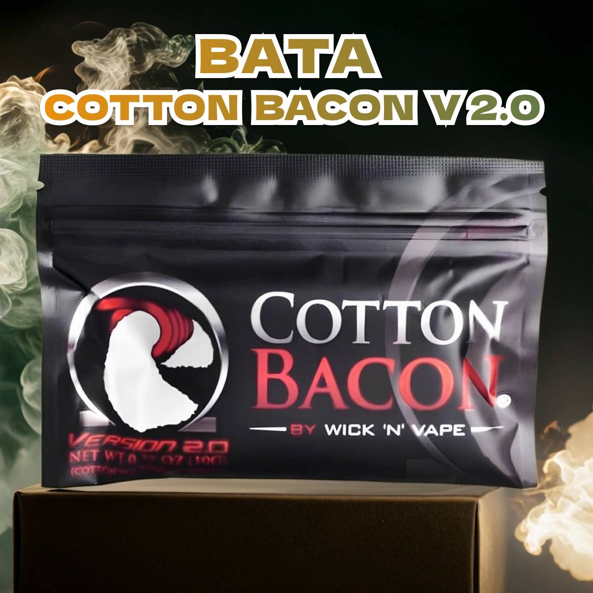 Ватадлявейпа,ватахлопковаяcottonbaconversion2.0дляэлектронныхиспарителейинамотки