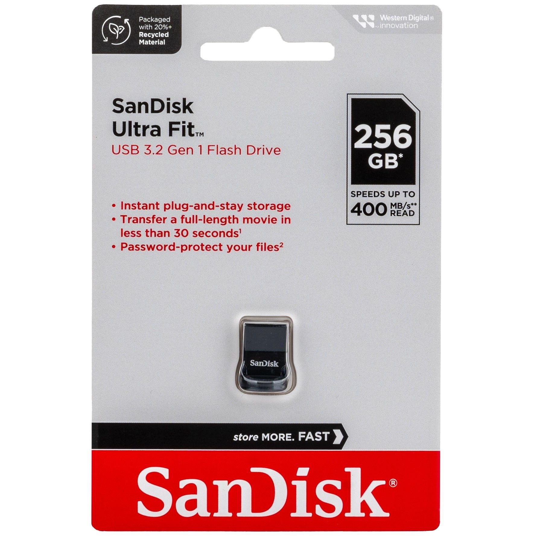 Флеш-накопитель(флэшка)SanDisk256ГБFlashdriveFlashDriveUltraFitUSB3.2