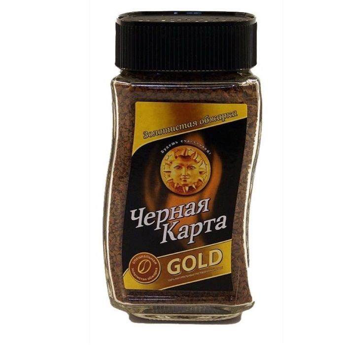 ЧернаякартаКоферастворимый,Gold190гр.