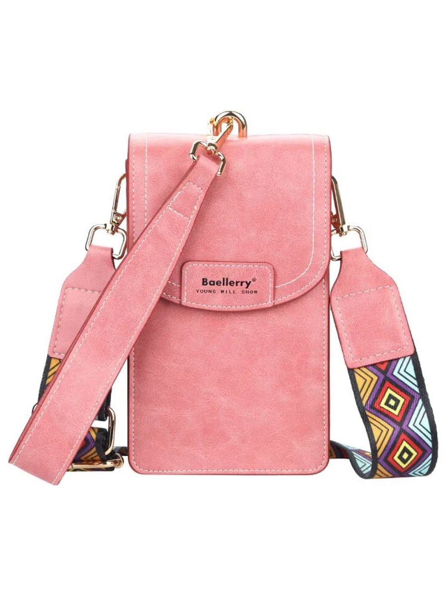Сумка кросс-боди Baellerry, через плечо женская спортивная, розовый