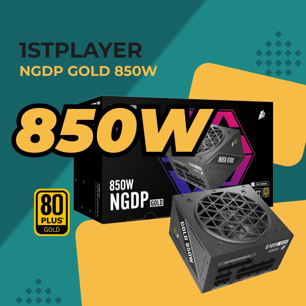 БлокпитаниядляПК1STPLAYERNGDPGold850W/ATX3.0,APFC,80PLUSGold,LLC+DC-DC,120mmfan,fullmodular/HA-850BA4