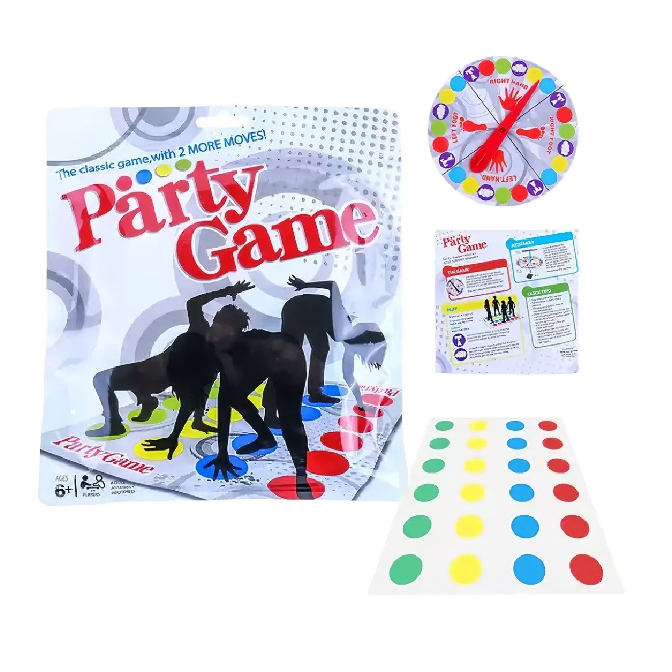 Подвижная напольная детская игра Party game Твистер, игровое поле 110 х 160  см, для взрослых и детей - купить с доставкой по выгодным ценам в  интернет-магазине OZON (1307929747)