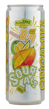 Безалкогольный Кислый Эль Origamika Sour Ale с Манго и Каламанси, 4 шт по 0.33л