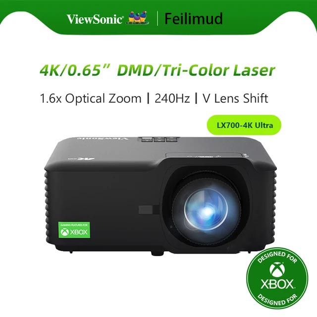 ViewSonicПроекторViewsonic-LX700Ultra,3840×21604K,DLP,черный