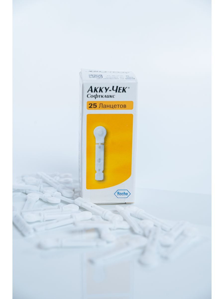 Ланцеты Accu Chek Softclix Софткликс упаковка 25 штук