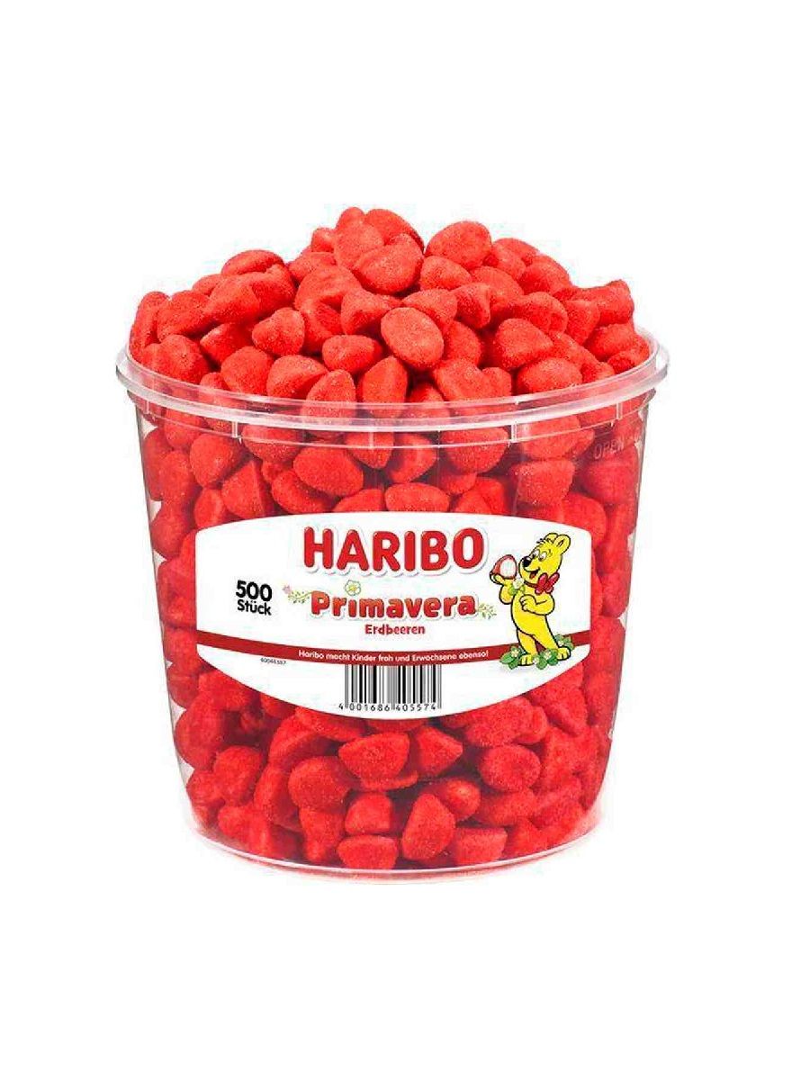 Мармелад Haribo Primavera Erdbeeren Земляника, 1150 гр