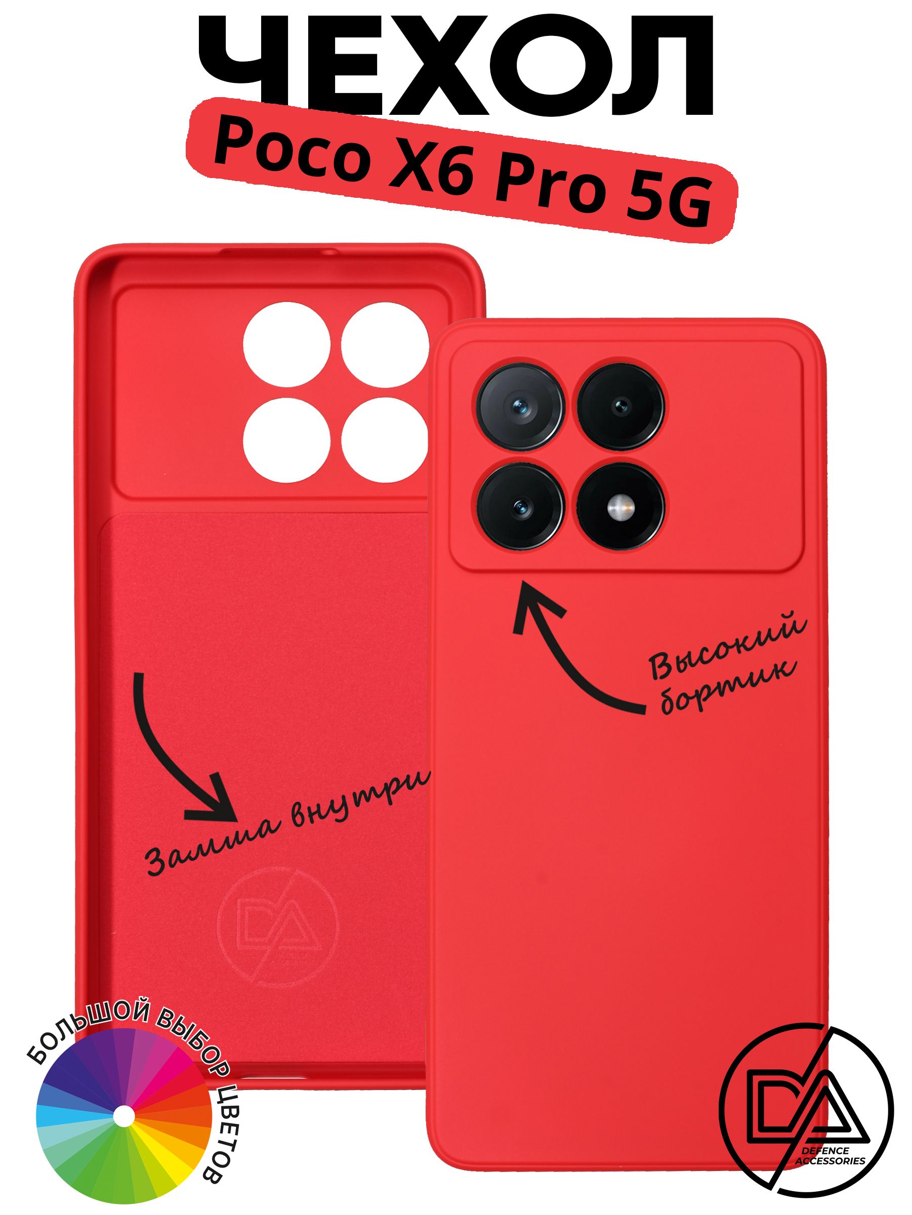 ЧехолдляPocoX6PRO5Gсзащитойкамеры