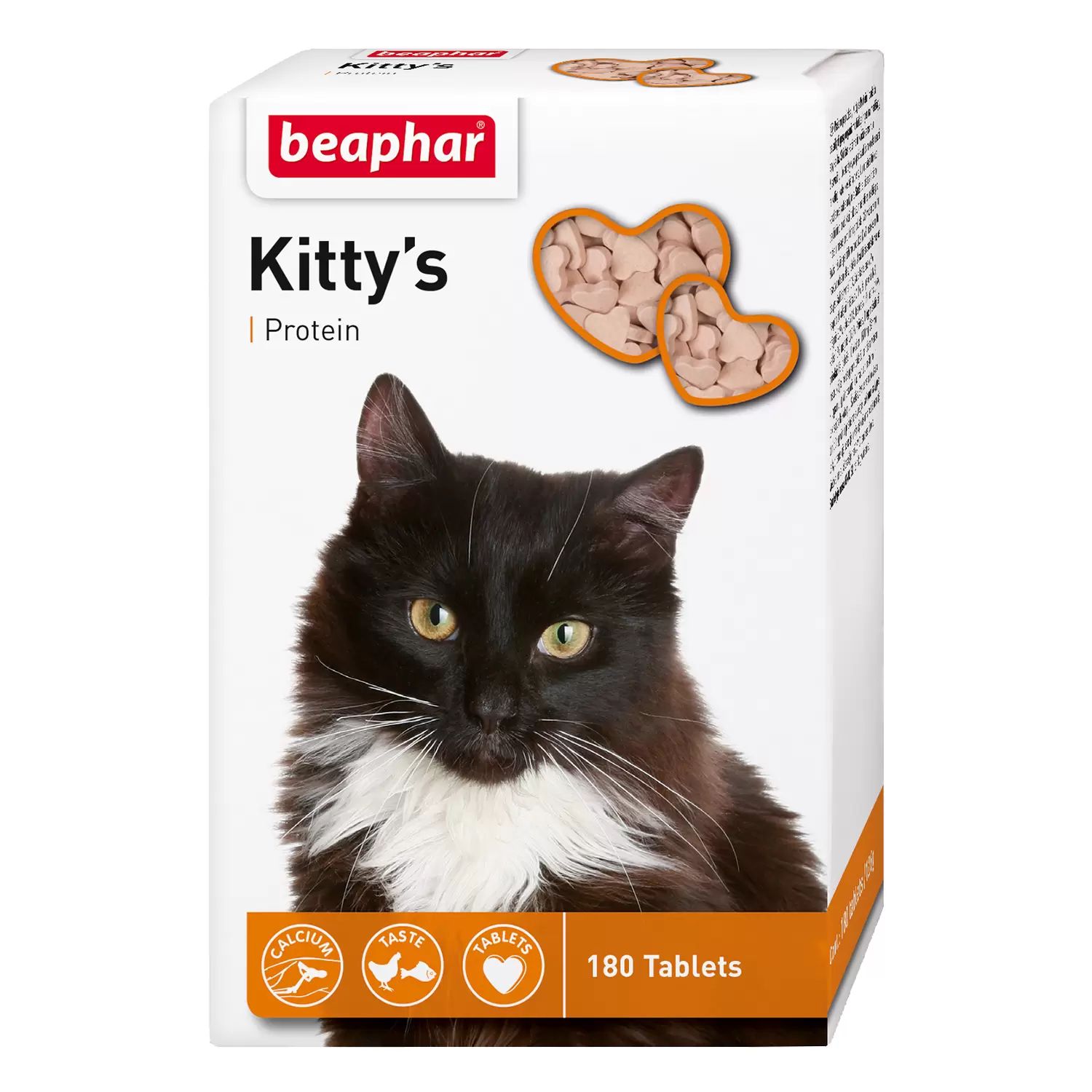 Кормовая добавка Витамины Kittys + Protein для кошек 180 таб Арт.12579