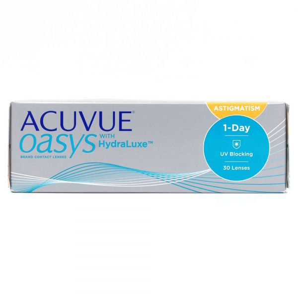 Однодневныеконтактныелинзы1-DayAcuvueOasysforAstigmatism,30pk,A:160L:-1,25R:8,5D:-04,50