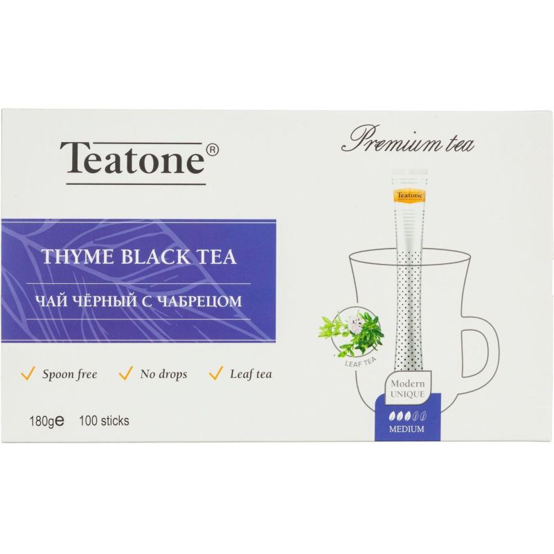 Teatone Чай черный, Аромат чабреца, 100 стиков