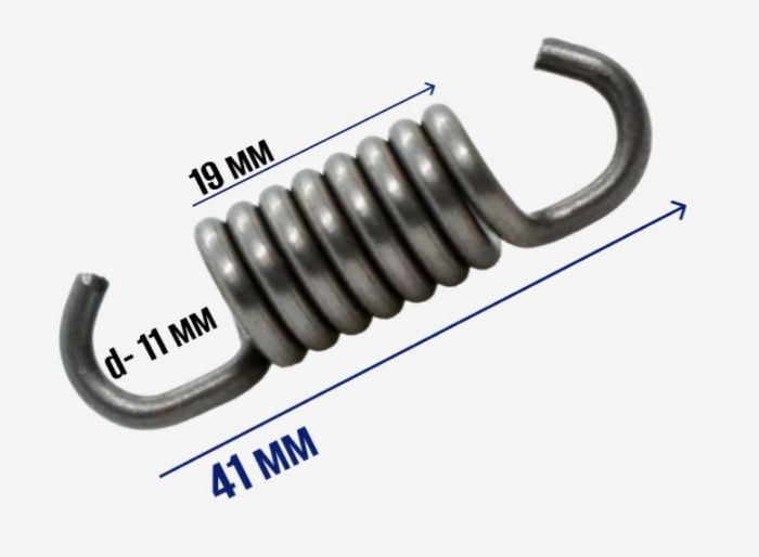 Пружина сцепления бензокосы длинная , 8 витков 33-52 см3