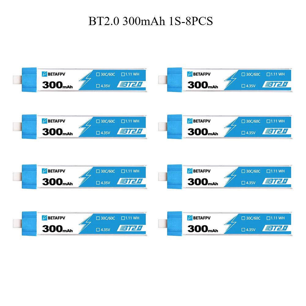 ВысоковольтныйаккумуляторBETAFPVCetusBT2.0300мАч1S30C,подходитдлядронов,8шт.