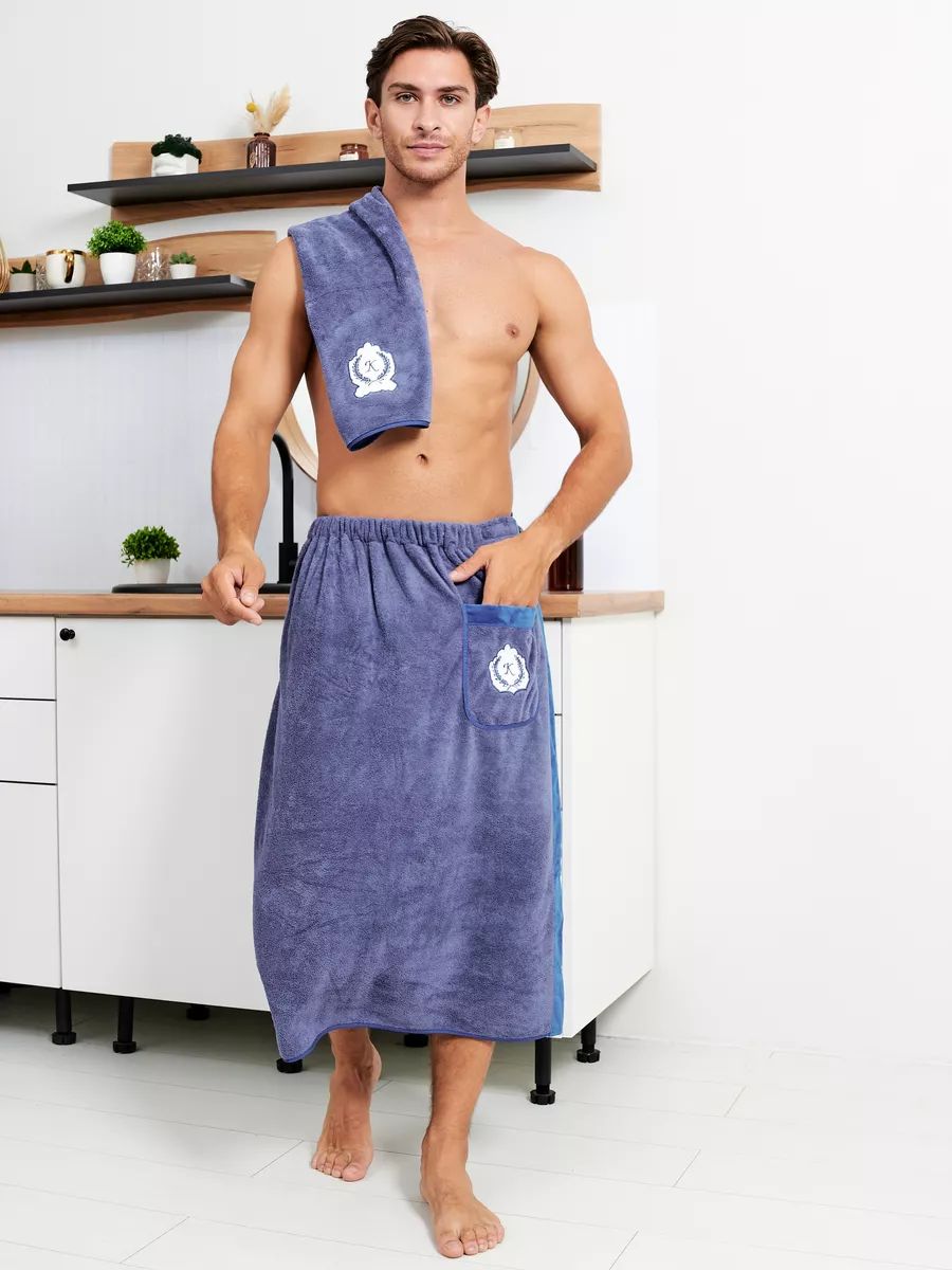 Набордлябаниисауны,мужскойкилтиполотенце