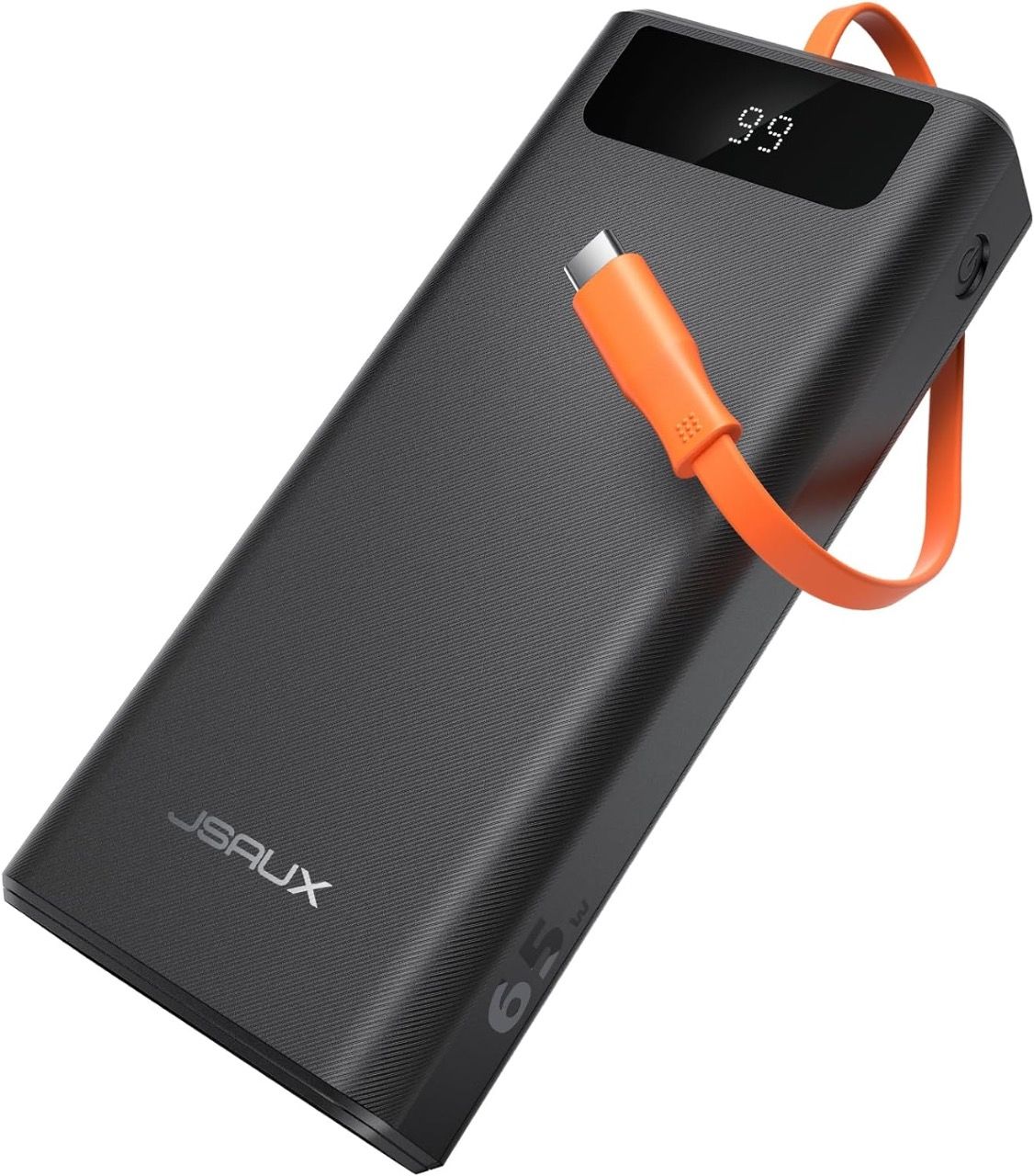 JSAUXВнешнийаккумуляторPortablePowerBank65WFastChargingPB6501,20000мАч,черный