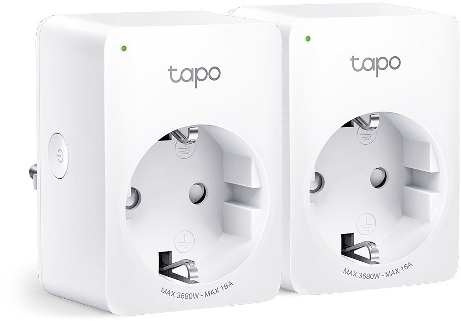 Умная розетка TP-Link Tapo P110(2-pack) EU VDEBT Wi-Fi белый