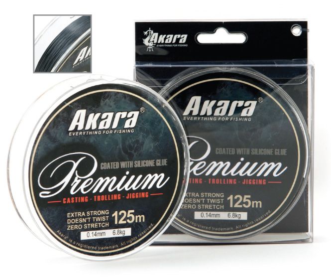 Шнур Akara Premium Grey 125 м 0,18