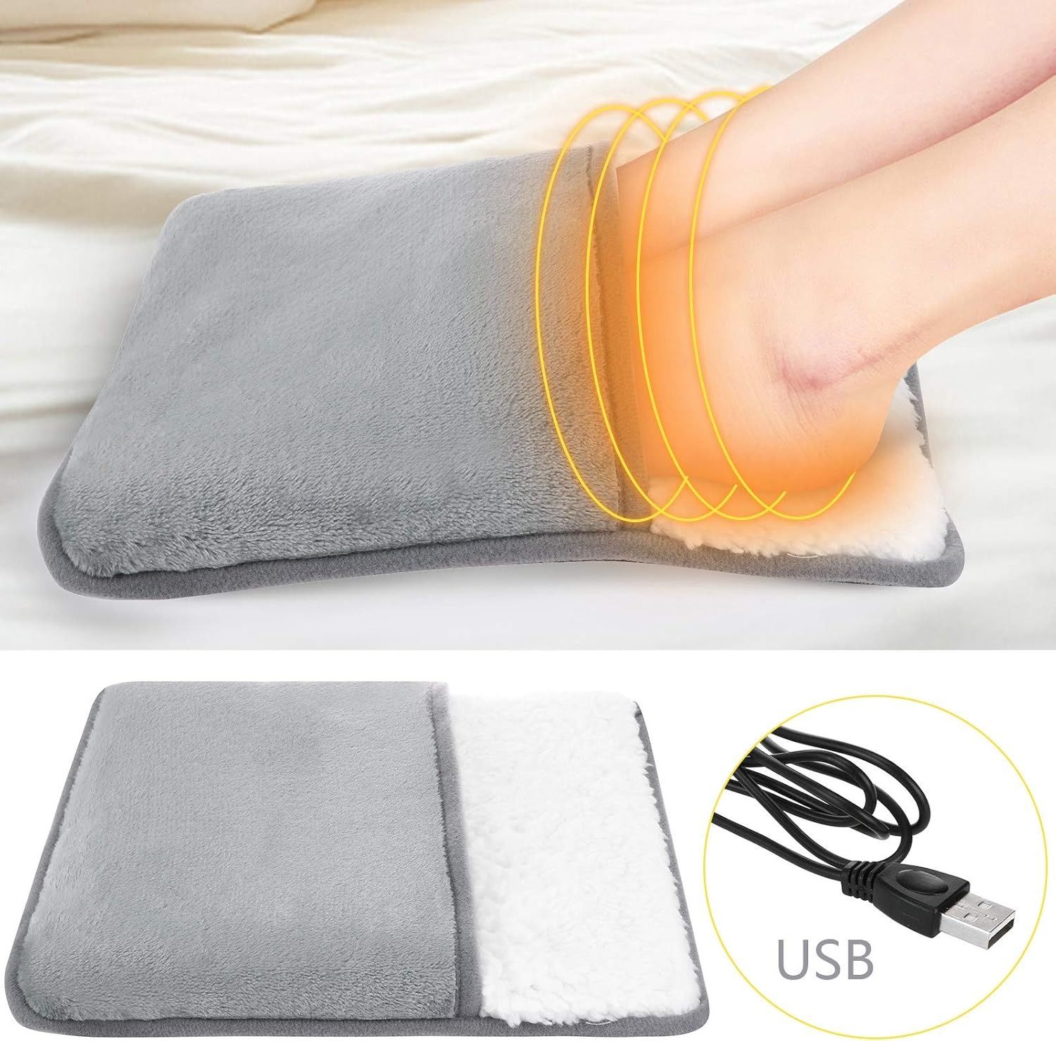 Обогреватель грелка электрическая для ног Ultra Plush Foot Warmer USB