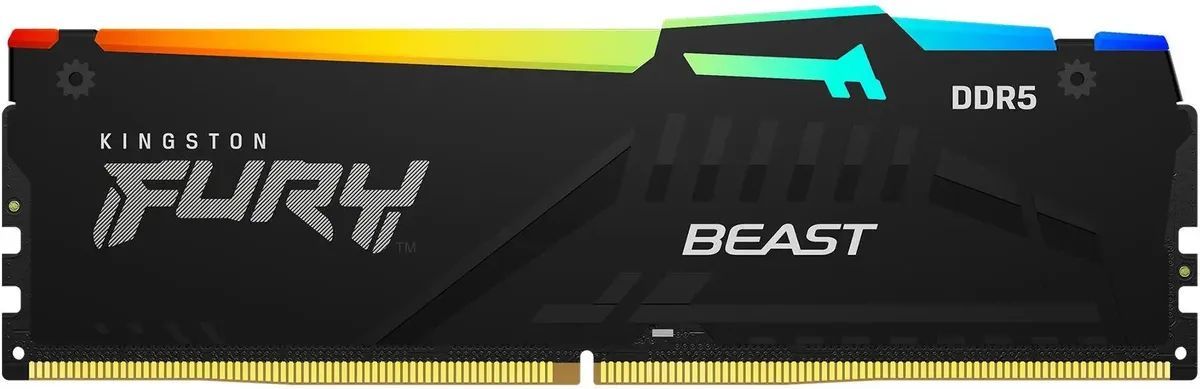 Kingston Fury Оперативная память Fury Beast DDR5 6400 МГц 1x32 ГБ (KF564C32BBEA-32)