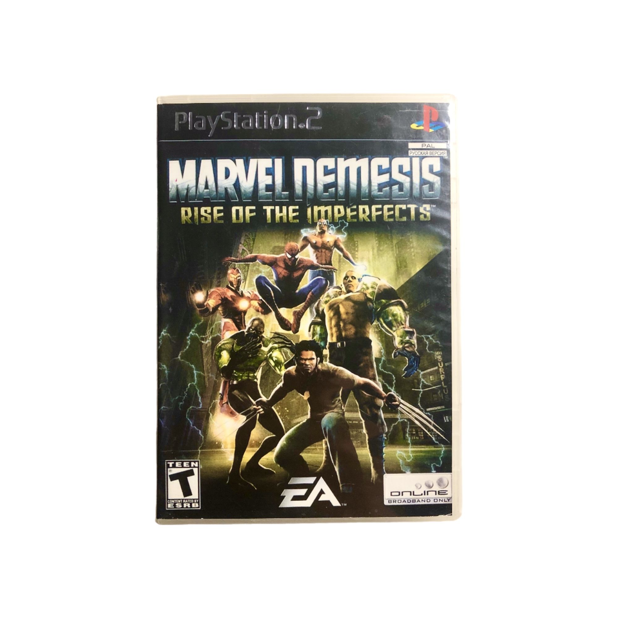 Игра Игра PS 2 Marvel Nemesis: Rise of the Imperfects / Марвел Немезис: Несовершенство во плоти (Драки, Экшн, NStigate Games, Electronic Arts, 2005) (PlayStation 2, Русская версия)