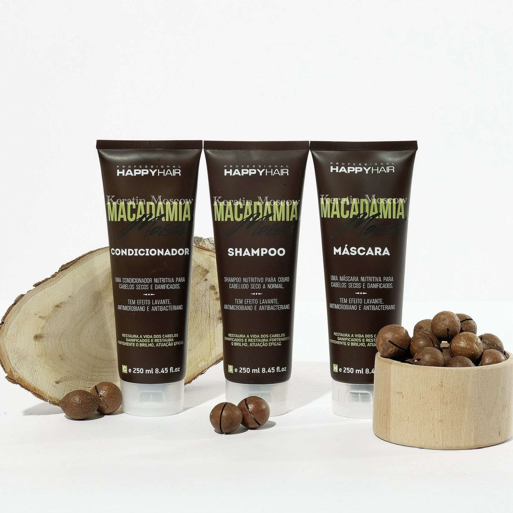 Happy Hair Macadamia Moist Шампунь, Маска и Кондиционер