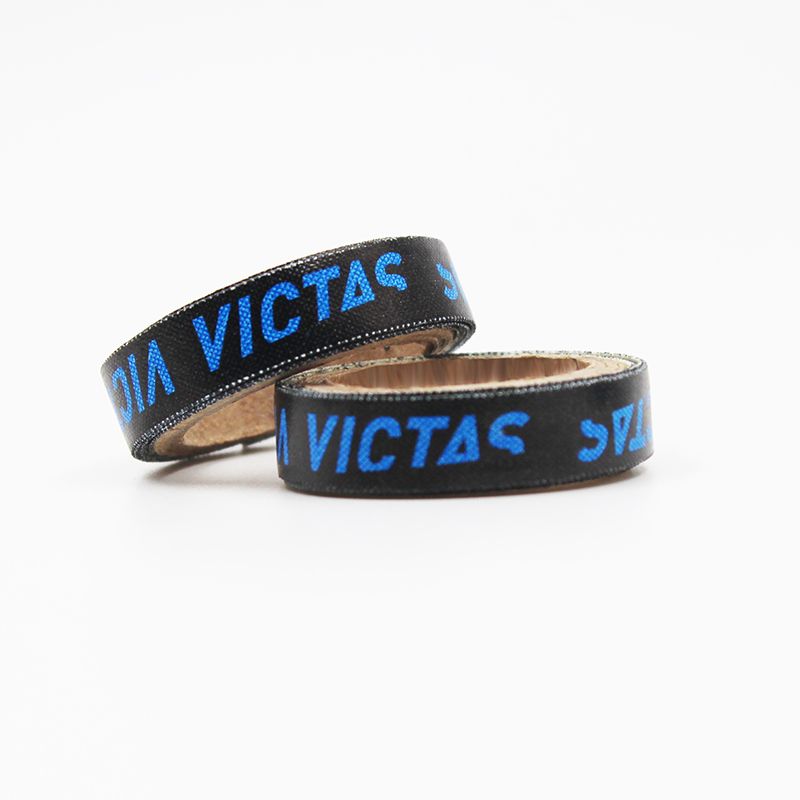 Торцевая лента Victas 1m/9mm, Black/Blue