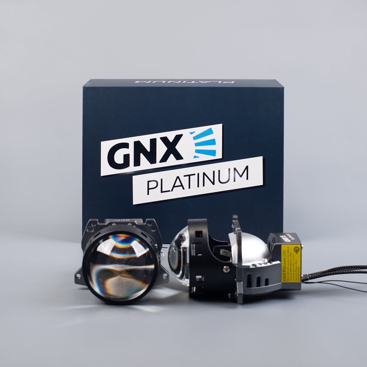 Би лед линзы 3 дюйма для авто GNX Platinum, 5000K, bi led модули 3.0, комплект, 2 линзы