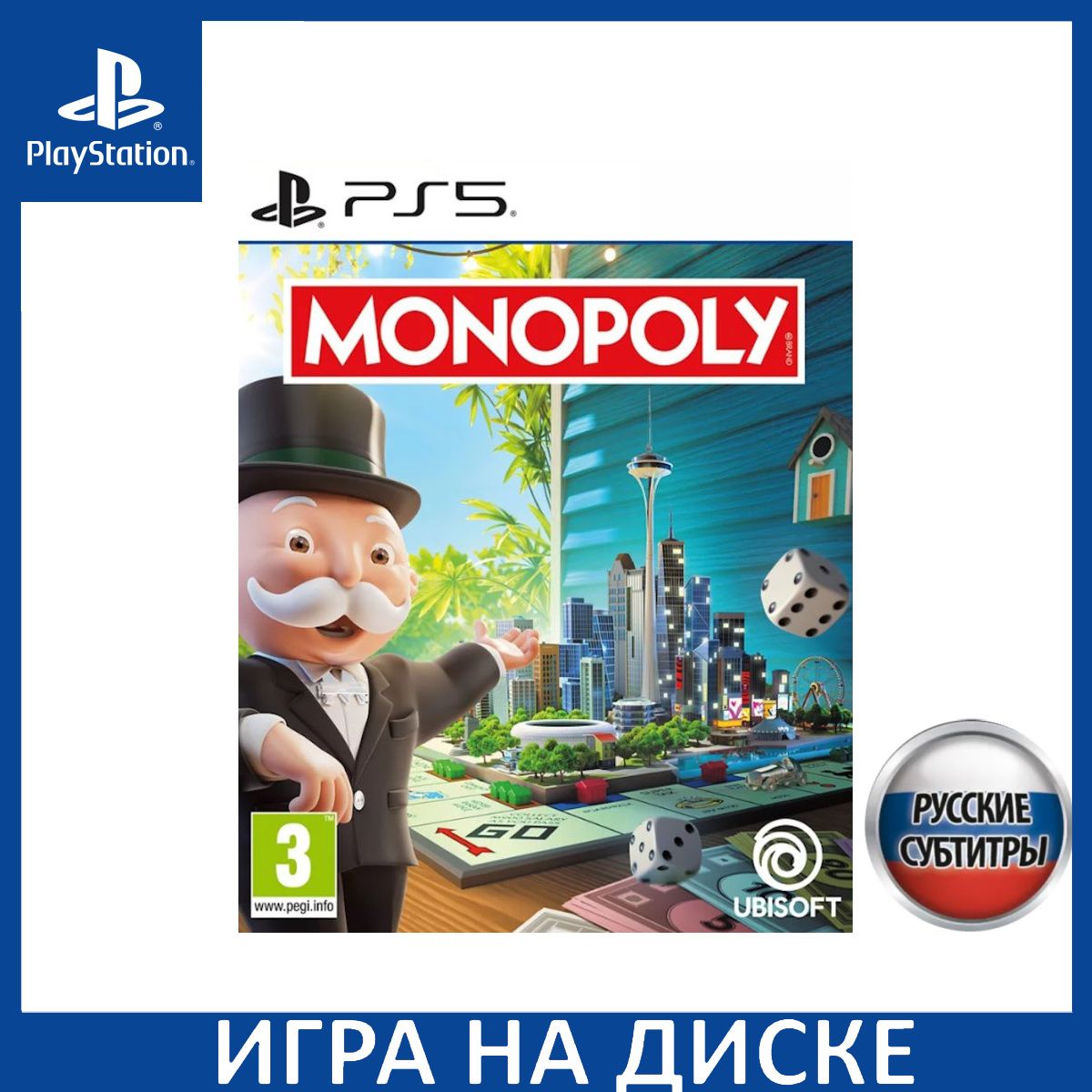 Игра Monopoly (Монополия) 2024 PS5 Русская Версия Диск на PlayStation 5