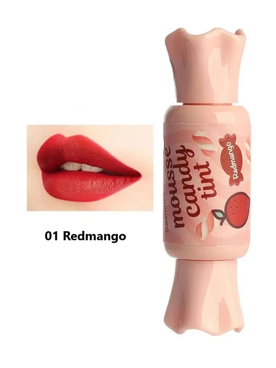 The Saem Saemmul Mousse Candy Tint #01 Redmango Mousse тинт для губ конфетка (8г.)