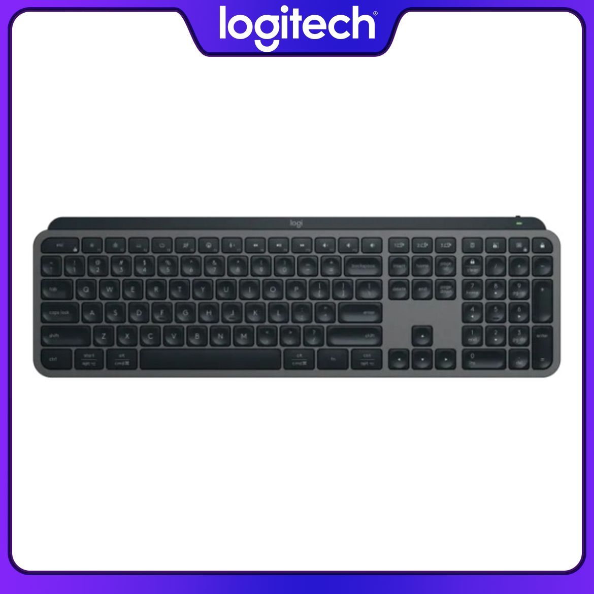 LogitechКлавиатурабеспроводнаяLogitechMXKEYS,Английскаяраскладка,черный