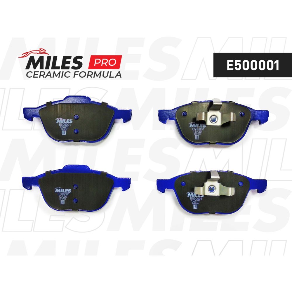 Колодки тормозные Ford Focus II 04-, III 11-, Mazda 3 (BK, BL) 03-14, Volvo S40 04- передние Miles C MILES E500001, oem BPYK3323ZA