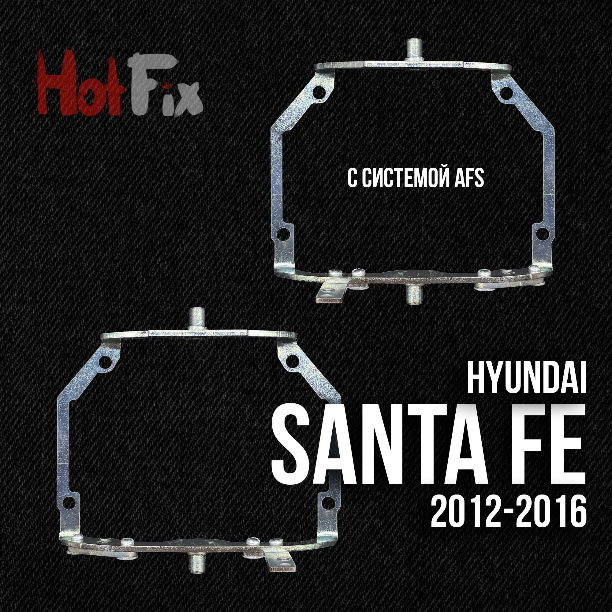 Переходные рамки для замены линз на Hyundai Santa Fe 2012-2016 AFS, переходная рамка 2шт